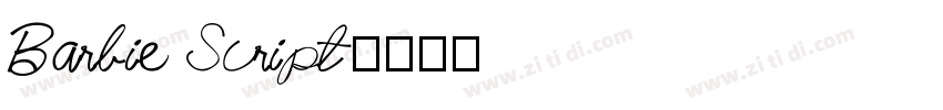 Barbie Script字体转换